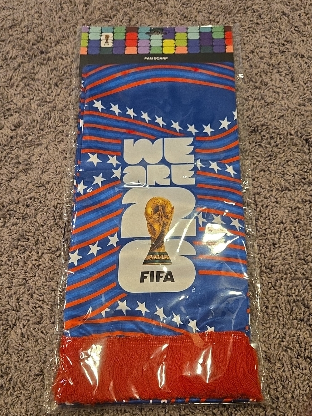 FIFA World Cup 2026 Blue & Red Fan Scarf